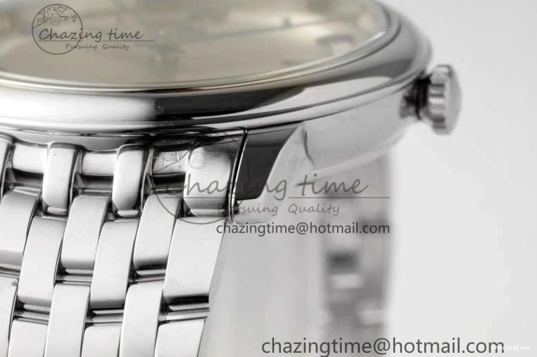 0325 HighPerformance De Ville SS DIWF 1:1 Best Edition Gray White Dial Blue Markers on SS Bracelet MIYOTA 7852